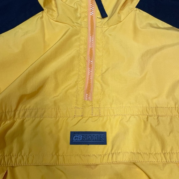 Vintage CB Sports Oversized Baggy Windbreaker Rain Jacket with Pouch (size M) - Picture 3 of 10